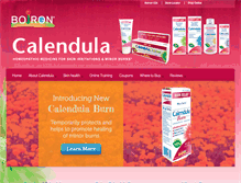 Tablet Screenshot of boironcalendula.com